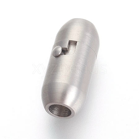 304 Stainless Steel Locking Tube Magnetic Clasps STAS-F194-14P-1