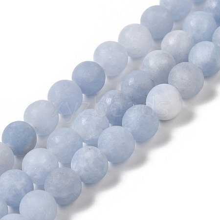 Natural Dyed White Jade Beads Strands G-M402-B01-06-1