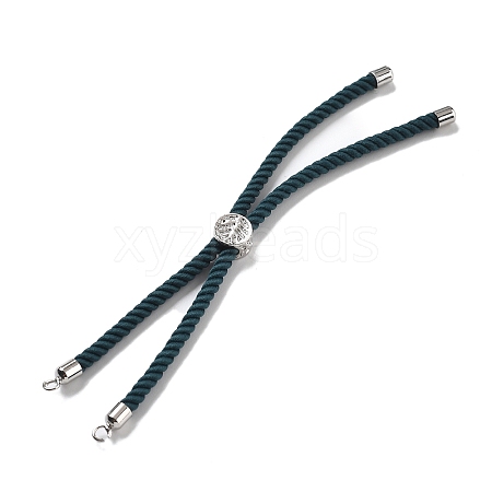 Twisted Nylon Cord Silder Bracelets DIY-B066-03P-30-1