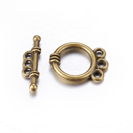 Tibetan Style Alloy Toggle Clasps LS-MLF10795Y-NF-1