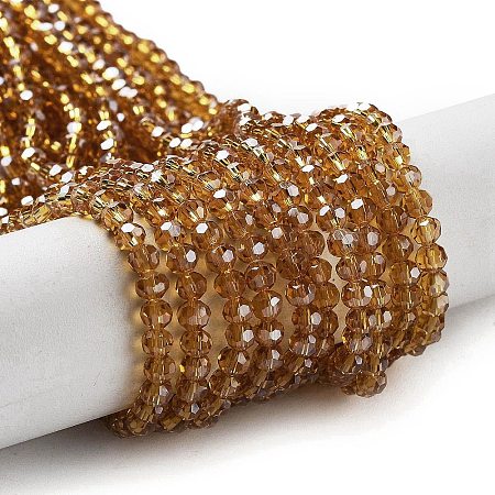 Electroplate Transparent Glass Beads Strands LS-EGLA-A035-T3mm-A04-1