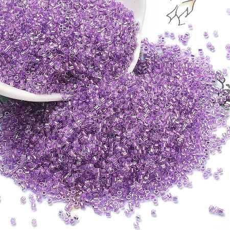 Transparent Inside Colours Glass Seed Beads SEED-H003-04E-1