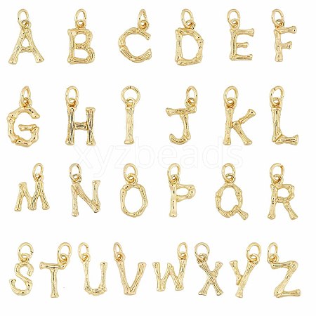 CHGCRAFT 26Pcs 26 Style Brass Pendants KK-CA0002-51-1