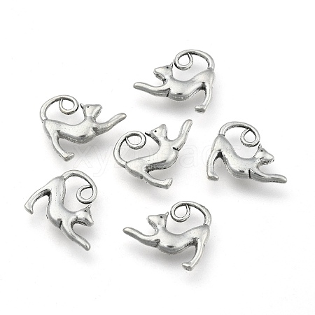 Tibetan Style Alloy Kitten Pendants LS-TIBEP-A22092-AS-LF-1