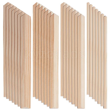 24Pcs 4 Styles Triangle Wood Sticks DIY-OC0012-47B-1