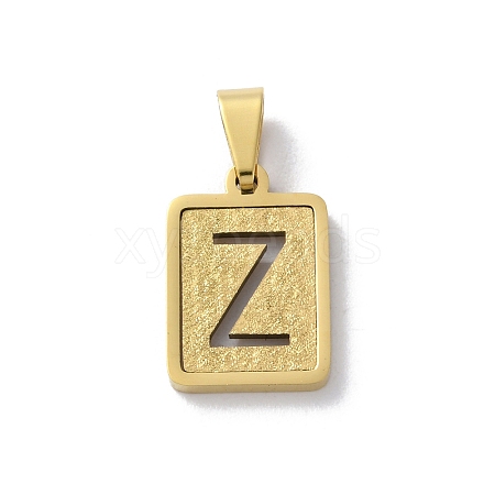 304 Stainless Steel Alphabet Pendants STAS-S152-01G-Z-1