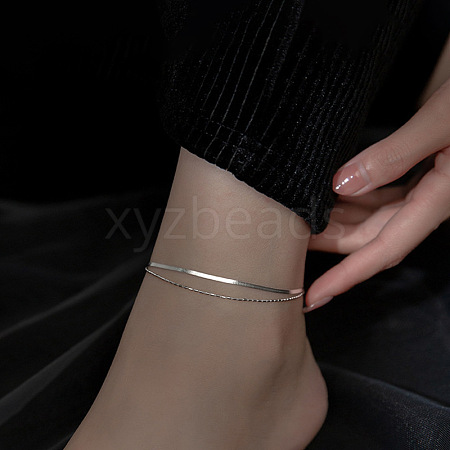 316L Surgical Stainless Steel Charm Anklets for Women FS-WG47470-32-1