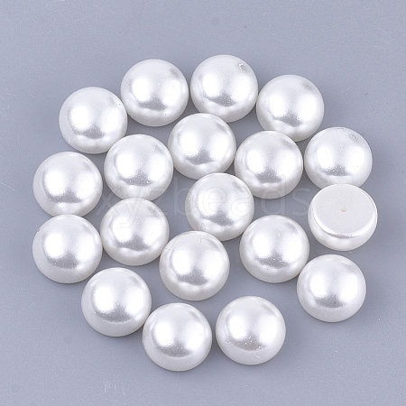 ABS Plastic Imitation Pearl Beads OACR-Q175-10mm-01-1