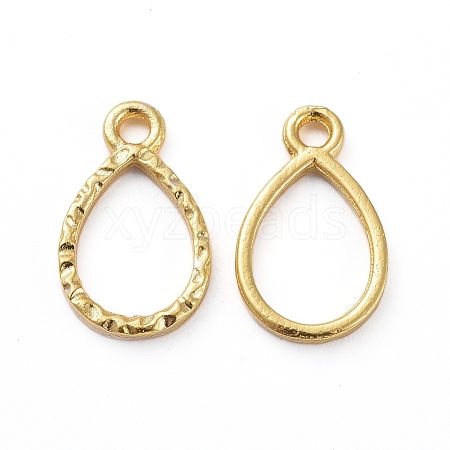 Zinc Alloy Open Back Bezel Pendants X-PALLOY-E577-03G-1