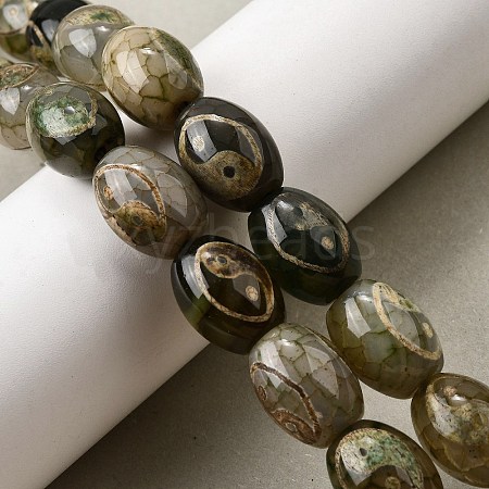Tibetan Style dZi Beads Strands G-S389-A13-1