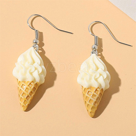 Alloy Food Model Dangle Earrings PW-WG867B3-16-1