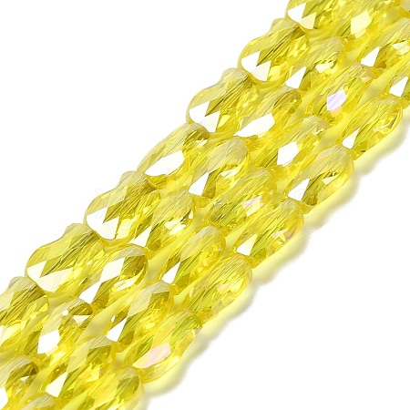 Electroplate Glass Beads Strands EGLA-P066-01A-AB15-1
