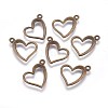 Tibetan Style Alloy Pendants TIBEP-22390-AB-FF-2