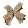 Christmas Linen Big Bowknot Decorations AJEW-M041-01B-3