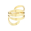 304 Stainless Steel Multi-layer Adjustable Rings for Women RJEW-Z045-01G-03-2