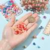 50Pcs 7 Styles Synthetic Coral Beads CORA-FS0001-03-4