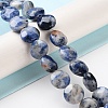 Natural Blue Spot Jasper Beads Strands G-K357-B14-01-2
