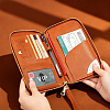 Rectangle PU Leather Travel Passport Wallet Cover AJEW-WH20096-52A-3
