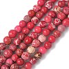 Dyed Natural Regalite/Imperial Jasper/Sea Sediment Jasper Beads Strands G-B124-C05-2