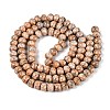 Opaque Baking Paint Glass Beads Strands GLAA-Q110-03A-04-2