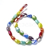 Electroplate Glass Beads Strands EGLA-C004-06-2