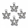 Tibetan Style Alloy Pendant Settings for Enamel TIBEP-N011-028-1