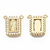 Brass Micro Pave Cubic Zirconia Pendants ZIRC-T014-028-NF-2