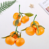 6Pcs Foam Simulated Orange Model AJEW-SP0003-61-7