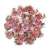 50Pcs 25 Styles Flower PET Waterproof Stickers Sets STIC-C008-04A-2