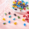 50Pcs Handmade Millefiori Glass Charms LK-CJ0001-07-5