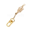 Star 304 Stainless Steel Macrame Chain Pouch Empty Stone Holder Pendant Decoration HJEW-JM02078-3