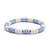 Handmade Polymer Clay Heishi Beads Surfering Stretch Bracelets Set BJEW-JB07227-2