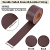 2M PVC Double Face Imitation Leather Ribbons SRIB-WH0011-127C-02-2