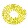 Transparent Glass Beads Strands GLAA-T032-T6mm-12-3