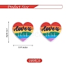 10Pcs Multi-color Love Silicone Beads JX655A-3