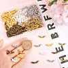 200Pcs 5 Colors Tibetan Style Alloy Beads FIND-SP0002-14-3