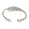 Non-Tarnish Hollowed 304 Stainless Steel Cuff Bangles BJEW-P331-09P-3