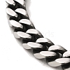 304 Stainless Steel Cuban Link Chain Bracelets for Women Men BJEW-Q341-15D-AS-2