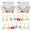 Sea Animal Pendant Stitch Markers HJEW-AB00318-1