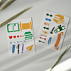 4Pcs 4 Styles PET Hollow Out Drawing Painting Stencils DIY-WH0394-0150-6