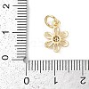 Rack Plating Brass Micro Pave Cubic Zirconia Pendants KK-H509-22G-01-3