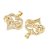 Mother's Day Brass Cubic Zirconia Pendants KK-L251-07G-03-2