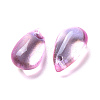 Transparent Glass Charms GLAA-O017-01E-2