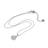 304 Stainless Steel Serpentine Chain Necklaces NJEW-U004-02P-2