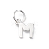 925 Sterling Silver Letter Charms LS-STER-C012-01S-M-1