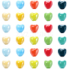 200Pcs 10 Colors Pearlized Handmade Porcelain Beads PORC-SC0001-49-7