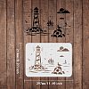 Large Plastic Reusable Drawing Painting Stencils Templates DIY-WH0202-137-2