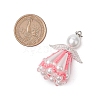 Beaded Angel Charms PALLOY-MZ00435-04-2