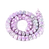 Anti-Tarnish Electroplate Glass Beads Strands GLAA-T025-10mm-11L-3
