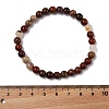 Natural Red Jasper Bead Stretch Bracelets X-BJEW-K212-A-012-3